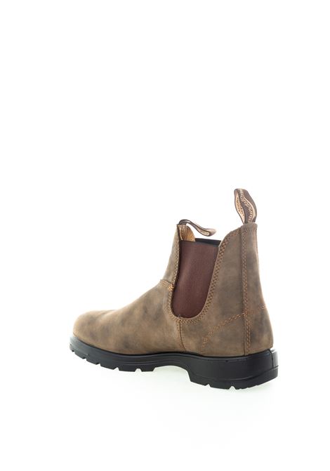 Rustic brown leather ankle boot BLUNDSTONE FOOTWEAR | 585LEATHER-BROWN